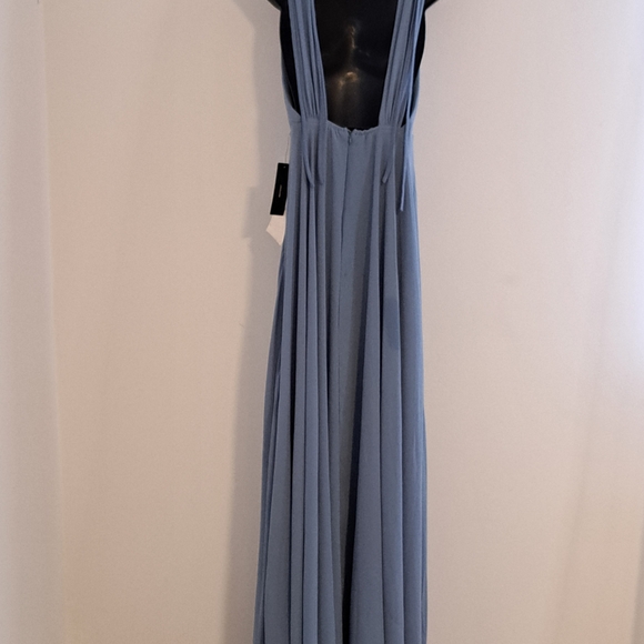 Lulu's Dance The Night Away Slaye Blue Backless Dress Misses Sizw Medium NWT - Picture 14 of 15